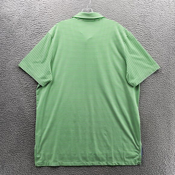RLX Ralph Lauren Shirt XL Green Striped Polo Golf U.S Open‎ Preppy Outdoor Men's - Picture 7 of 9